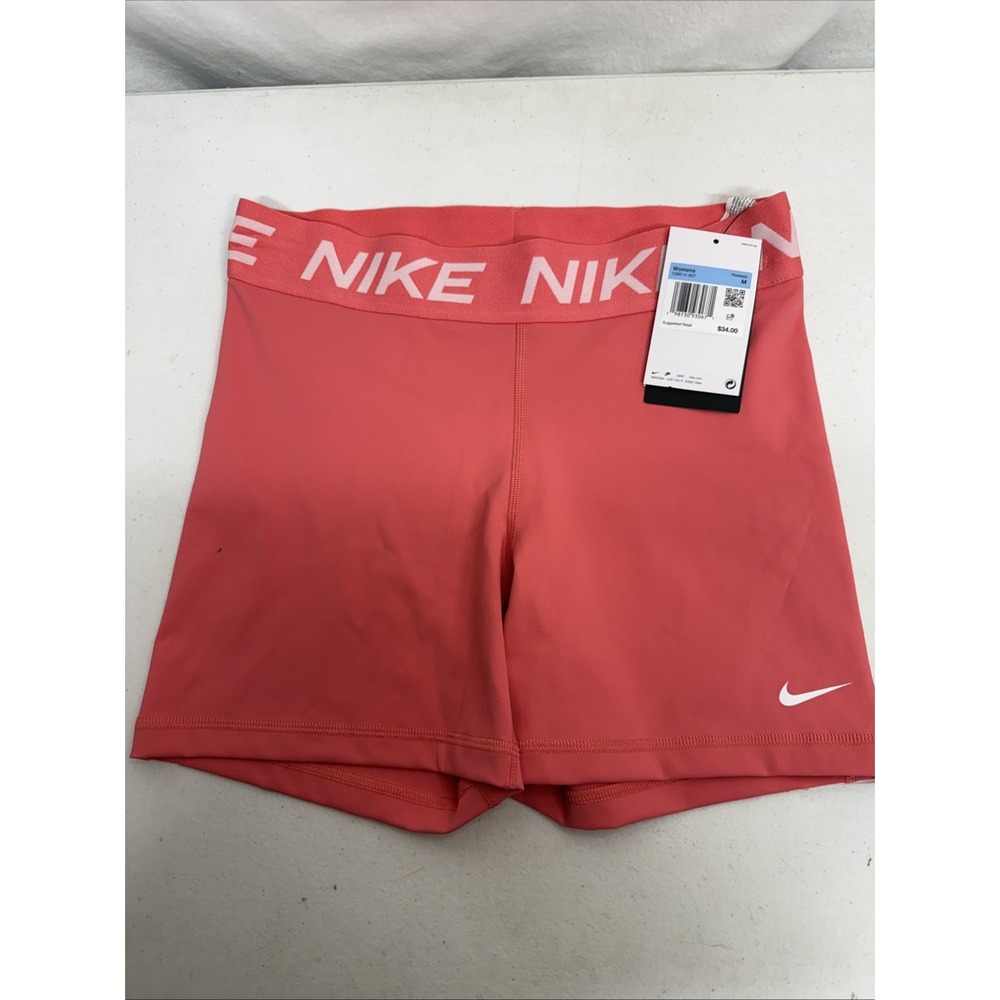 Nike Dri Fit Women's Training 5" Shorts IQ8614-897 Coral  Size M